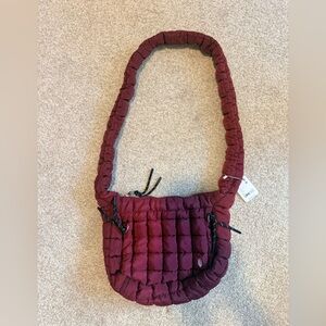 FP Movement Small Carryall Quilted Bag, Color Wine